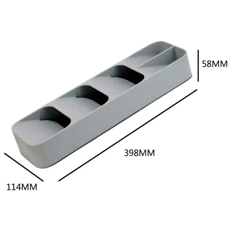 Практичный органайзер ящик лоток ложка, столовые приборы разделения отделки стеллаж для хранения коробка столовые приборы Органайзер, кухонные аксессуары Органайзер