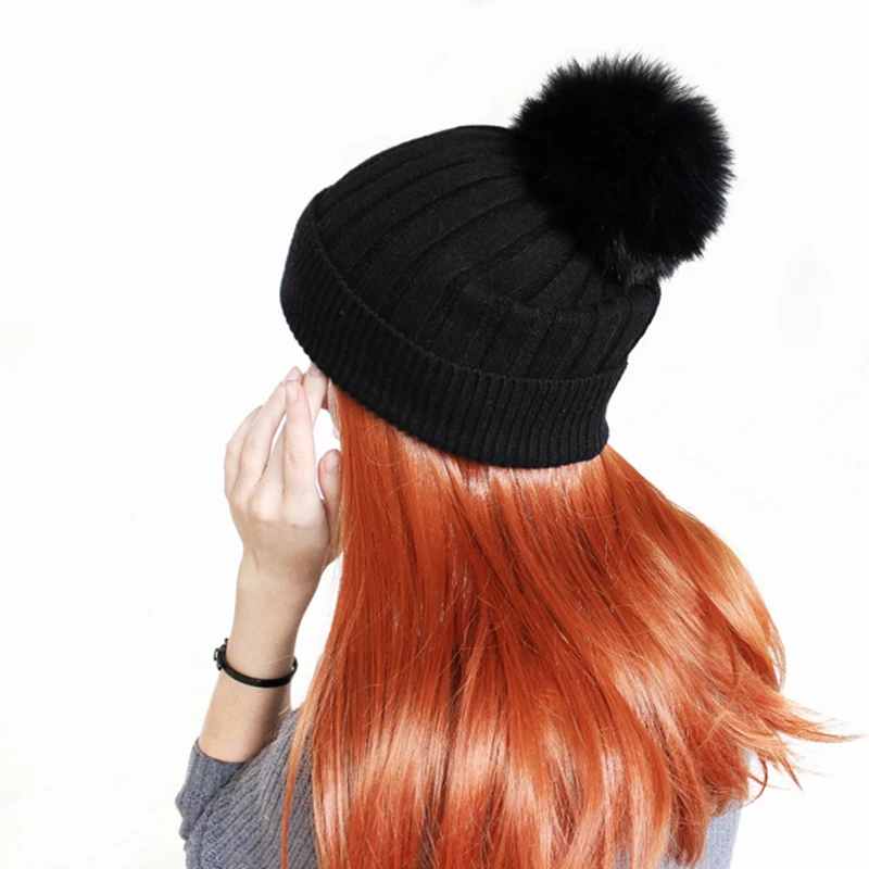 м ο ¥   ũ Pompoms15cm Skullies Beanies   ܿ ָ   Skullies Beanies 