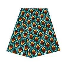 Полиэстер африканская настоящая восковая ткань для свадебной вечеринки 6 ярдов принт батик ткань из Анкары и Нигерии настоящая голландская восковая ткань