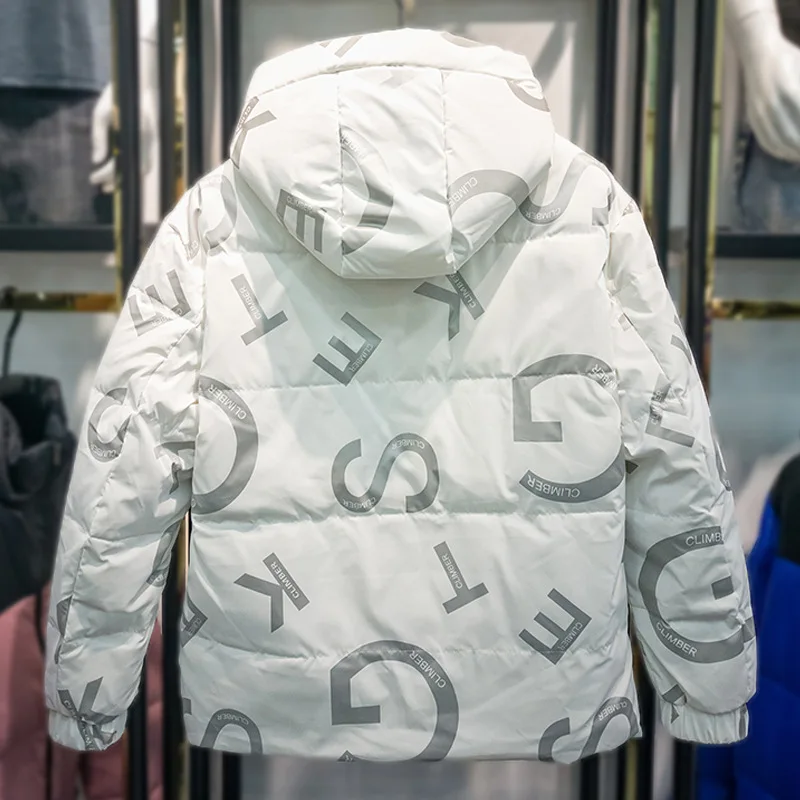 2022 Thick Warm New Sports Casual Fashion Down Jacket Men Windbreaker Winter Hooded Parka Coats Men Clothes Jaqueta Masculina