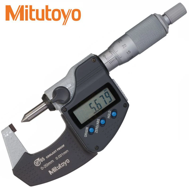 Mitutoyo Crimp Height Micrometer 34227130 Chm20mx Made In Japan,metric,range 020mm