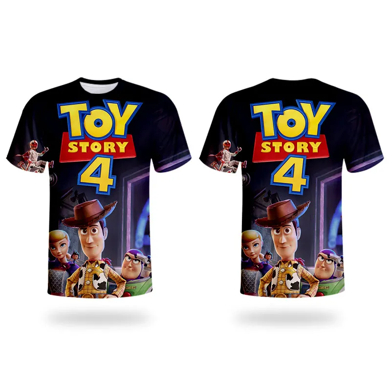 WHOSONG 3D Tshirt popular movie TOY STORY 4 funny cartoon children's clothing