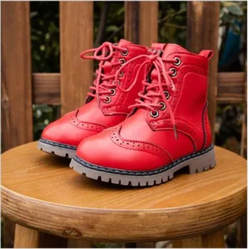 

2020 Children Boots Boys Snow Waterproof Shoes Kids Genuine Leather Boots Boy Boots Girls Martin Warm Shoes Sport Shoes