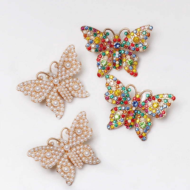 Новые женские серьги с кристаллами, Модные Винтажные серьги-гвоздики с животными для женщин