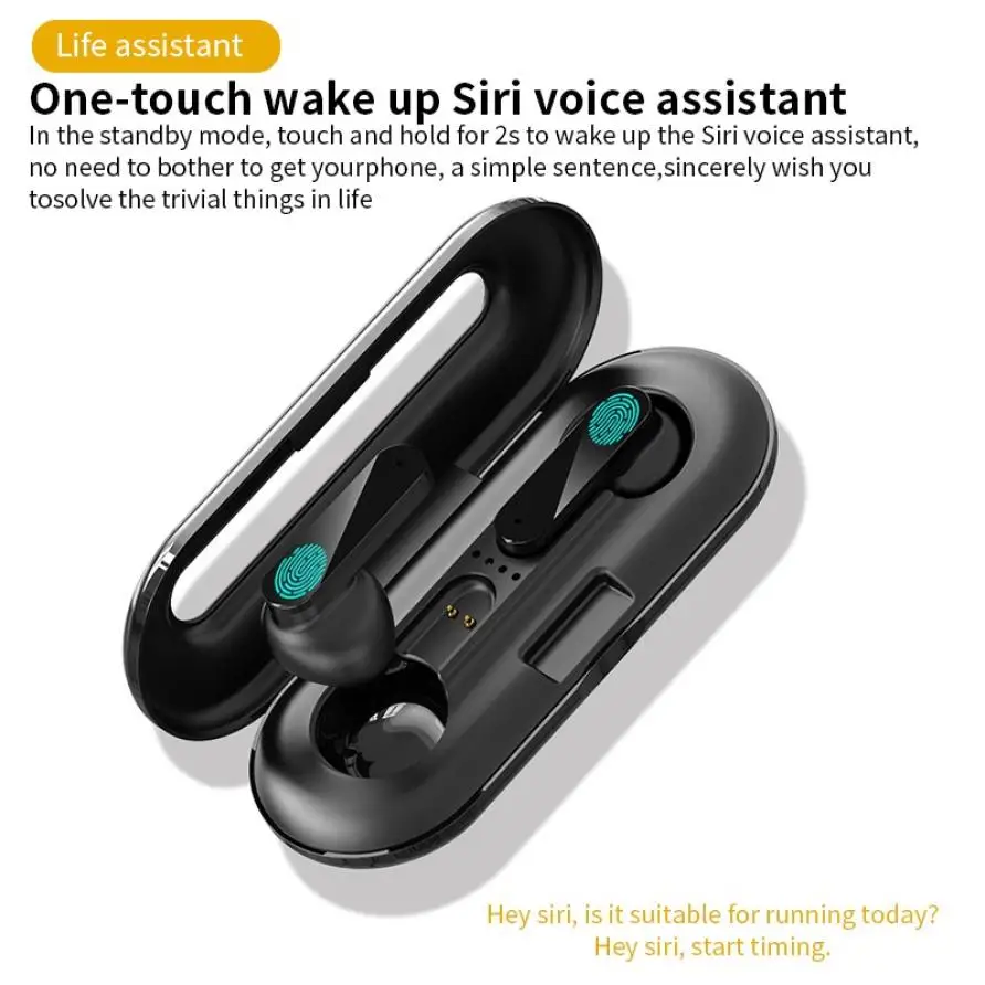 LSUTR XG49 Bluetooth Wireless Earphone TWS Sport Handsfree Ear Phones Stereo Earbuds Headset Earbud Earphones Case For All Phone