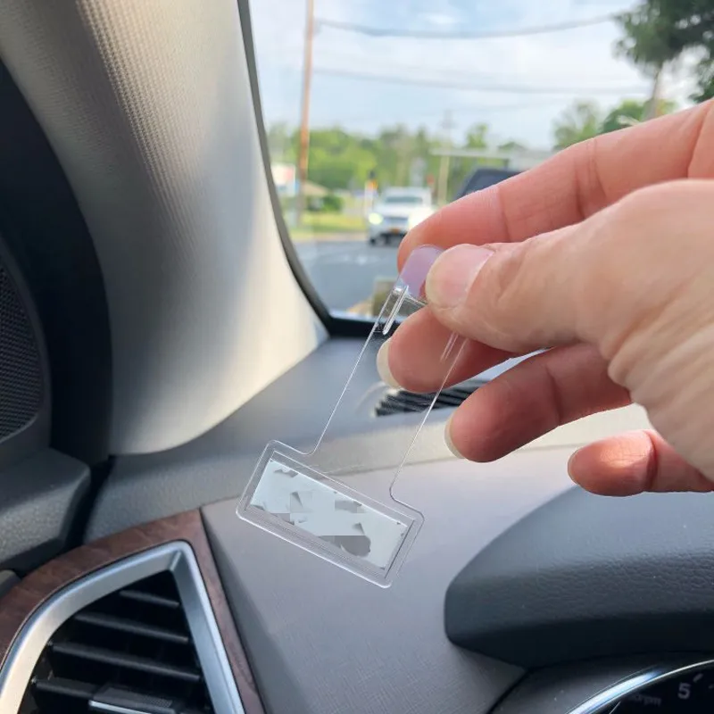 

Car Vehicle Parking Ticket Permit Holder Clip Sticker Windscreen Window Fastener Stickers Kit Car Accessories Wh