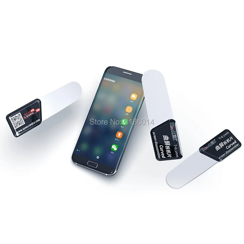 Инструмент для ремонта QianLi ультратонкий рычаг изогнутая разборная карта Samsung iPhone