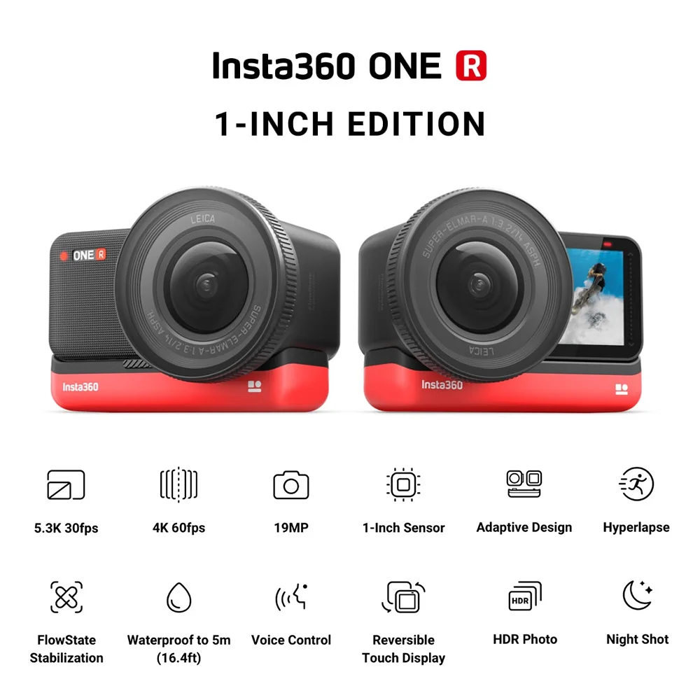 値下げ【新品未開封】Insta360 ONE R 1-Inch Edition 1インチ版 検) gopro osmo action アクションカメラ  ◎発送対応可◎ Amazon.com : Insta360 ONE R 1-Inch Edition Co-Engineered – 5.3K