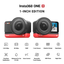 Insta360 bir R 1 inç EDITION Anti shake spor eylem kamera 5.3K 30fps 1 inç sensörü geniş açı Lens 5M vücut su geçirmez