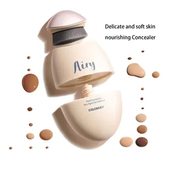 

Skin Care Powder Liquid With Brush Concealer Dry Oil Skin Cream Muscle Lasting Moisture Natural Dermabrasion Cosmetics