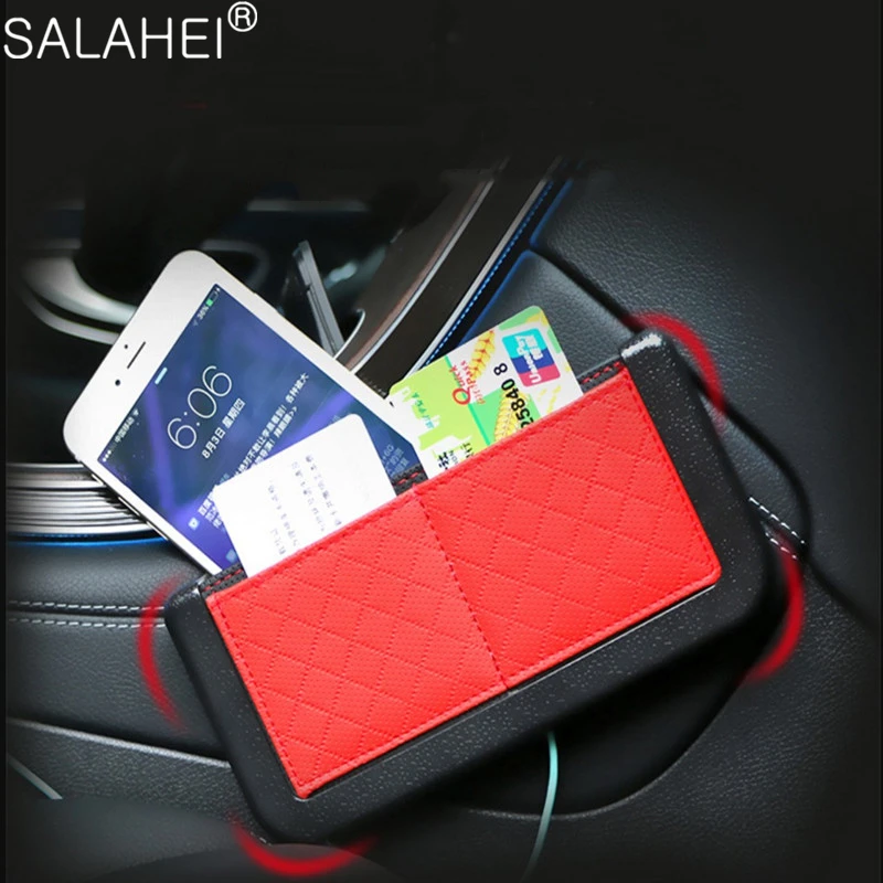 

Car Storage Box Car Pouch Bags Multifunction Collecting Bag For Cards Mobile Phone Sticky Bag Car Organizer Interior Accessories