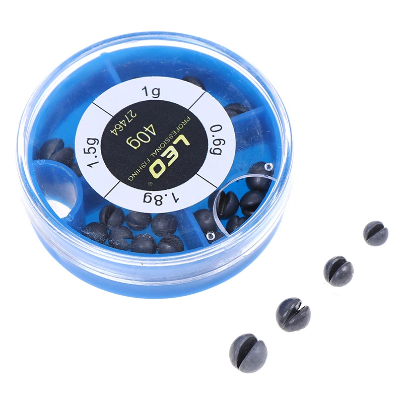 

1 Set Open Bite Lead Set Bare Fishing-clip Drop Biting Round Plumb Bob Auxiliary Fishing Tackle Gear