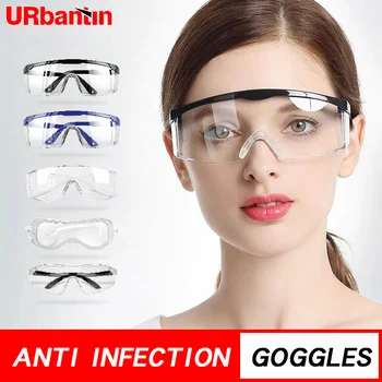 

Clear Anti dust Safety Glasses Eye Protective goggle Anti Pollution Anti-splash Spectacles for Factory Lab Working Eyewear