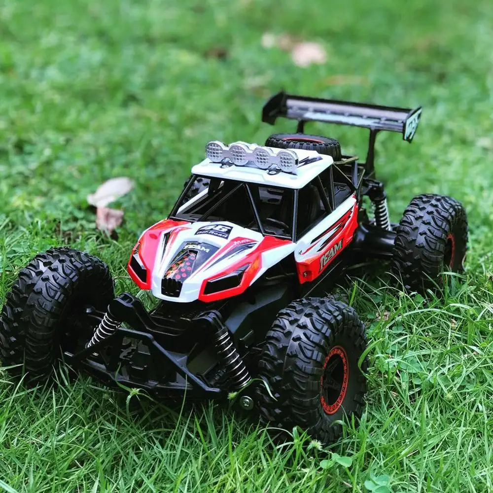 2,4 ГГц 1:16 РАДИОУПРАВЛЯЕМАЯ машинка, игрушки 2WD для альпинизма, грязи, внедорожника, большая нога, пульт дистанционного управления, машины, игрушки для детей, взрослых, подарок