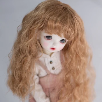 

New Arrival Style 1/4 1/6 1/8 Bjd Wig Mohair Sd Fashion Wavy Hair Wig Free Shipping