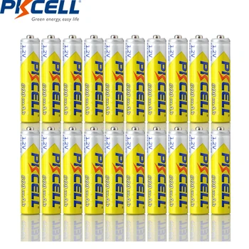 

20PCS PKCELL batteries AAA 600mah 3A NIMH AAA Rechargeable Battery 1.2V ni-mh batteries battery rechargeable 1000 circle times