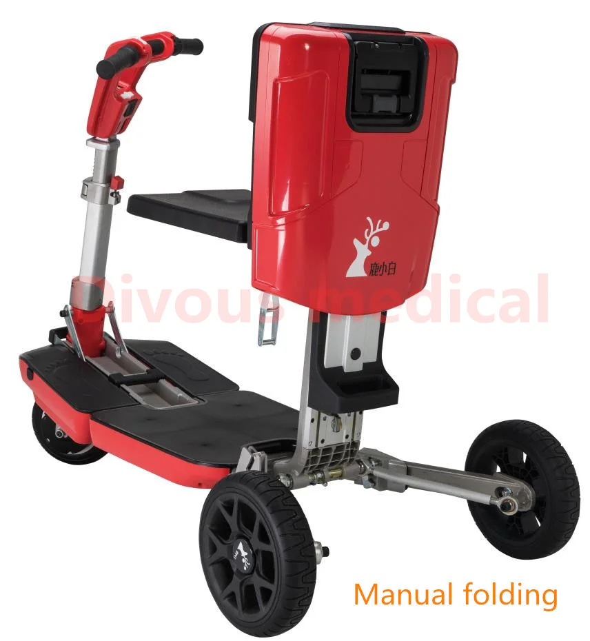Outdoor Bicycle Airplane 3 wheels Vehicle Remote/Manual Folding Mobility Scooter Electric Car For Adult 5