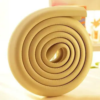 

Hot 2M Baby Safety Table Desk Edge Guard Strip Corner Protector for Furniture Cushion Rubber Foam Bumper with Double-sided Tape