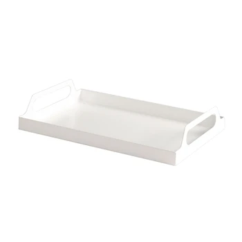 

Bathroom Organizer Modern Rectangular Holder With Handles Multifunctional Coffee Cups Kitchen Storage Tray Iron Art Easy Clean