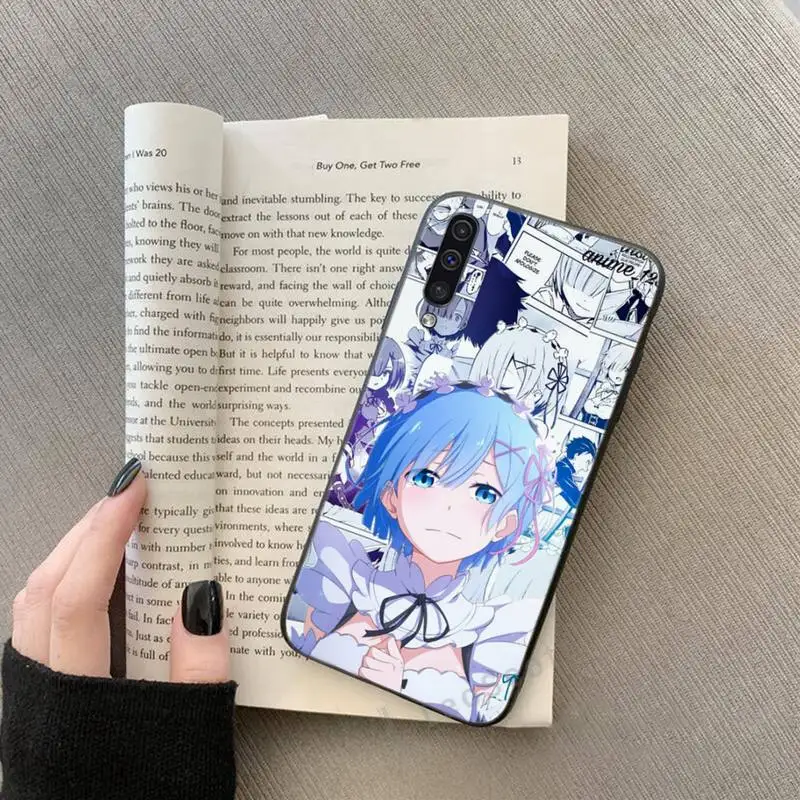 Чехол с рисунком аниме Re ZERO Ram Rem In other World чехол для телефона Samsung Galaxy A 3 6 7 8 10 20 30 40 50