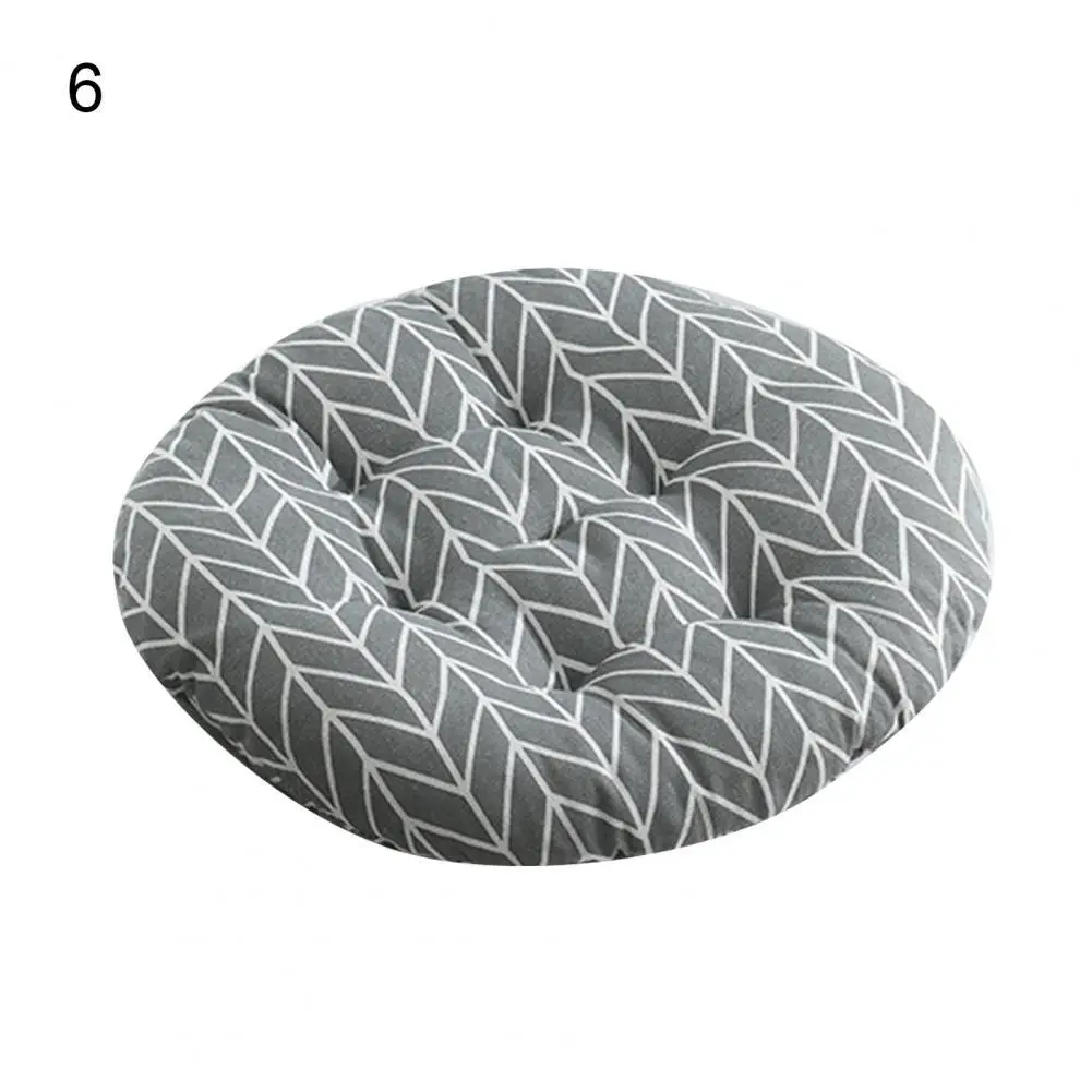 Nordic Style Printing Chair Cushion Cushion Round Cotton Flax Strong Flexibility Chair Cushion Pad Non-Slip Sofa Pillow 