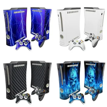 

Easy to Install Vinyl Skin Sticker for Microsoft Xbox 360 Original Fat Console and Controller Skins Stickers carbon fiber skin