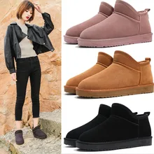 Женские ботинки; Сезон Зима; коллекция года; женские зимние ботильоны из натуральной коровьей замши; водонепроницаемые резиновые сапоги с толстым Плюшевым Мехом