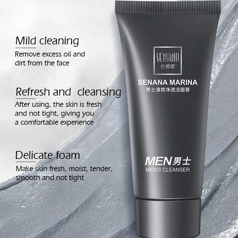 SENANA Hyaluronic Acid Facial Cleanser Remove Acne Blackhead Deep Cleansing Control oil Moisturizing Nourish Blemish Skin 3