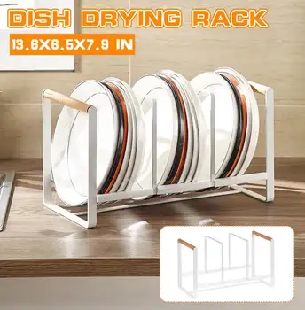 

Steel Kitchen Dish Plate Drying Rack Storage Drainer Tray Holder Organiser Stand Dish Rack Pan Cover Stand Kitchen Accessories