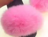 Pink Детские тапочки с лисьим мехом домашняя обувь для девочек пляжные сандалии для мальчиков Вьетнамки с натуральным лисьим мехом детские пушистые меховые шлепанцы - Цвет: Pink