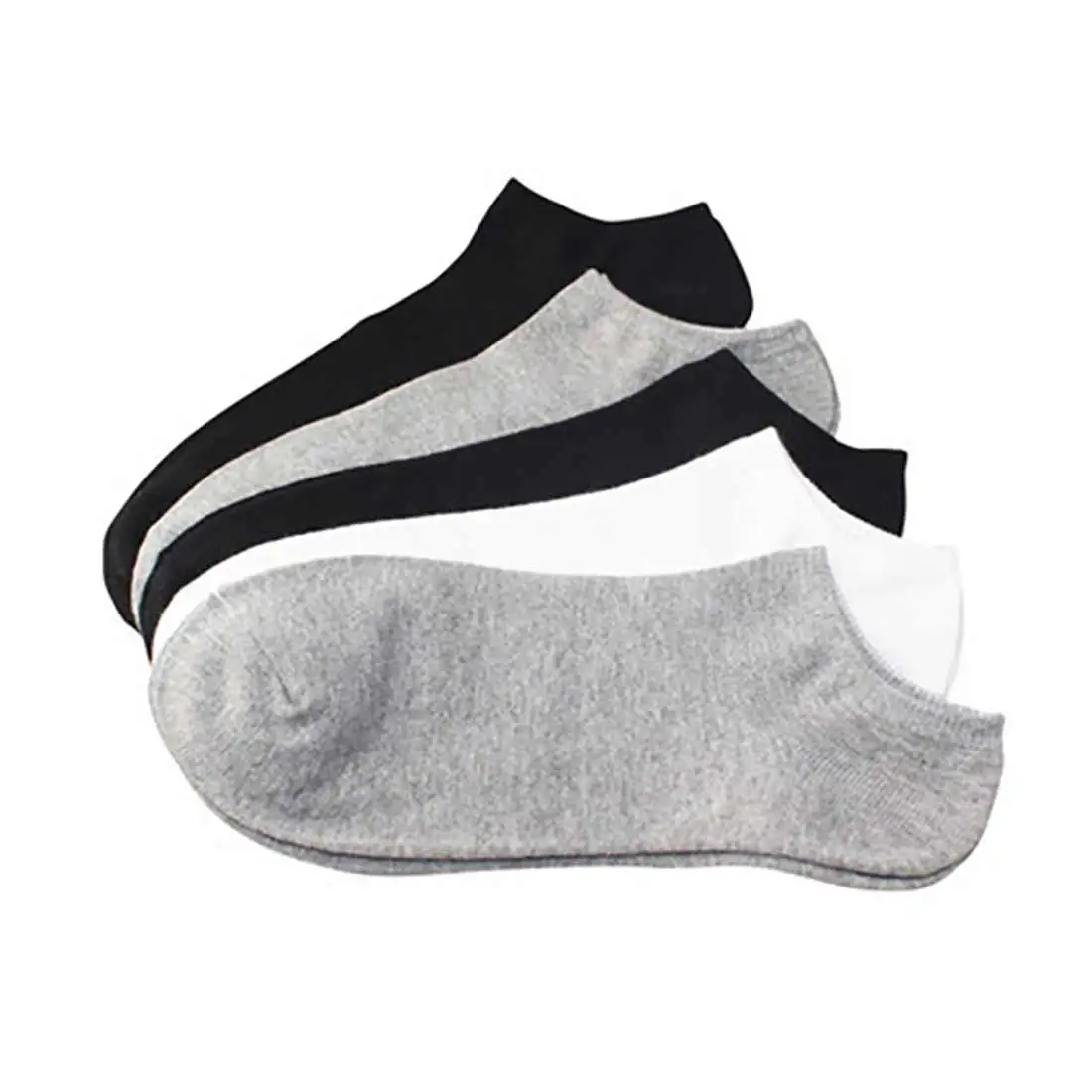 Breathable Solid Color Boat Socks Cotton Invisible Men socks Casual Silicone Anti- skid Low Cut Soft