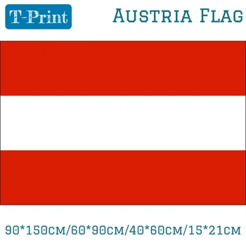 

15PCS Flag 90*150cm/60*90cm/40*60cm/15*21cm Polyester Austria Flag For World Cup / National Day / Olympic Games