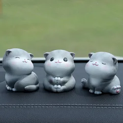 Poupée de table en résine, chat mignon, décoration créative pour gâteau pâtisserie voiture, cadeau 
