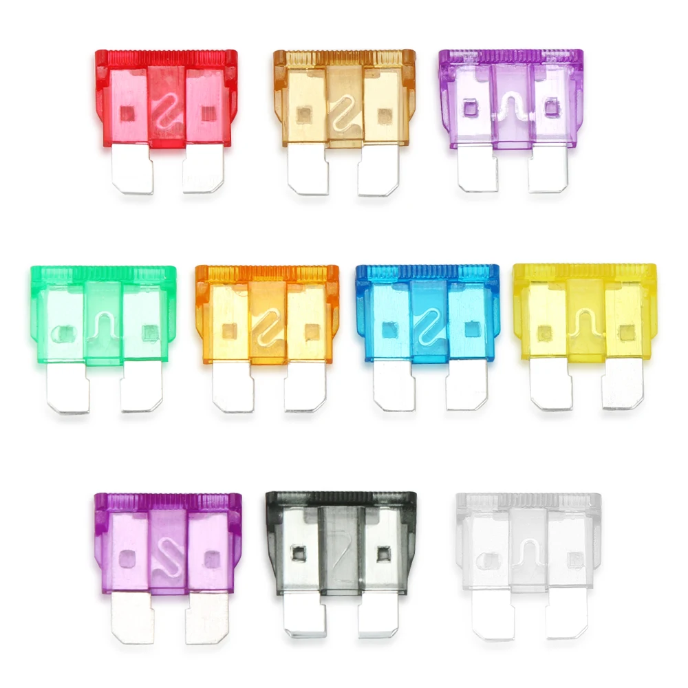 50PCS Car Fuses Auto Blade Type Fuse Set Truck for nissan qashqai j11 j10 x trail t32 t31 juke tiida note leaf