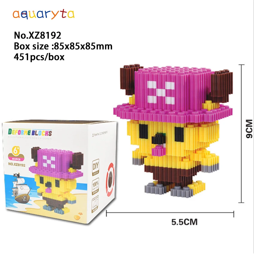 

Aquaryta Classic Movie Peripheral Cartoon Character Diamond Micro Building Block Box Set children educational toys new year gift