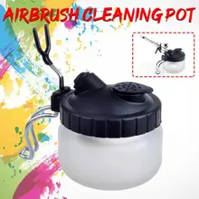 Аэрограф чистящий горшок с игольчатым соплом набор кистей спрей шнур для чистки оружия воздушная щетка стабилизатор баночка держатель для бутылок Инструменты для мытья