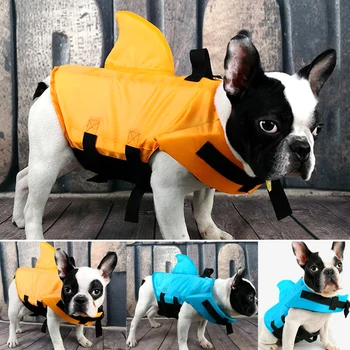 

Pet Dog Swim Safety Life Jackets Buoyancy Shark Float Life Vest for Swimming JS22