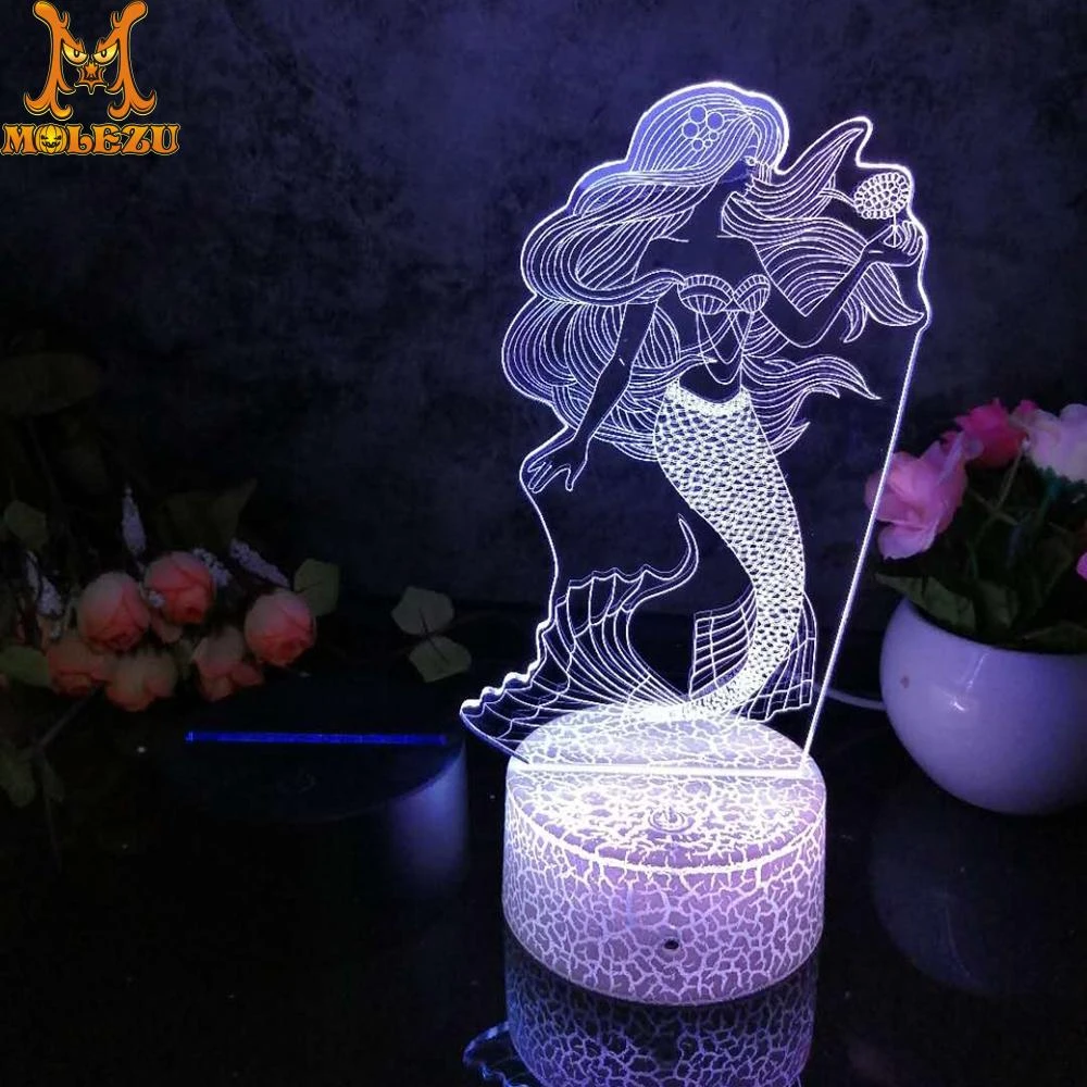 mermaid desk lamp