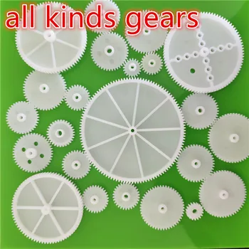 

All kinds of M0.5 Plastic Single Layer Gears ABS Motor Shaft Teeth Gear DIY Toys Robot Helicopter Parts Dropshipping