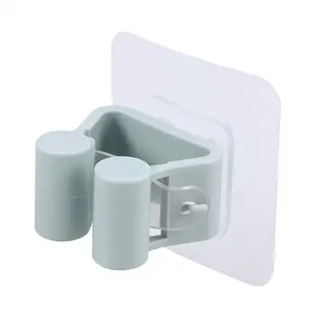 

Self-Adhesive Broom Hanger No Drilling Anti-Slip Wall Mounted Bathroom Garden Kitchen Broom Holder Hooks Organizer Rack