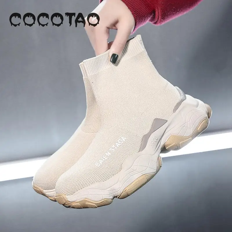 Kopen 2019 Zomer Nieuwe Student Schoenen Stretch Ademende Sokken Schoenen Van Super Hoge Fire Leisure Web Celebrity Hulp Beweging Voor Vrouwen s