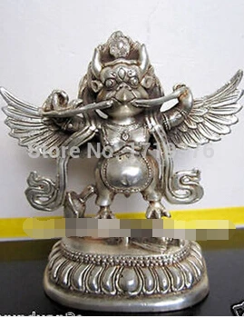 

free shipping<<< Tibetan Nepal Buddhist Bronze Garuda Statue Bouddha Statue