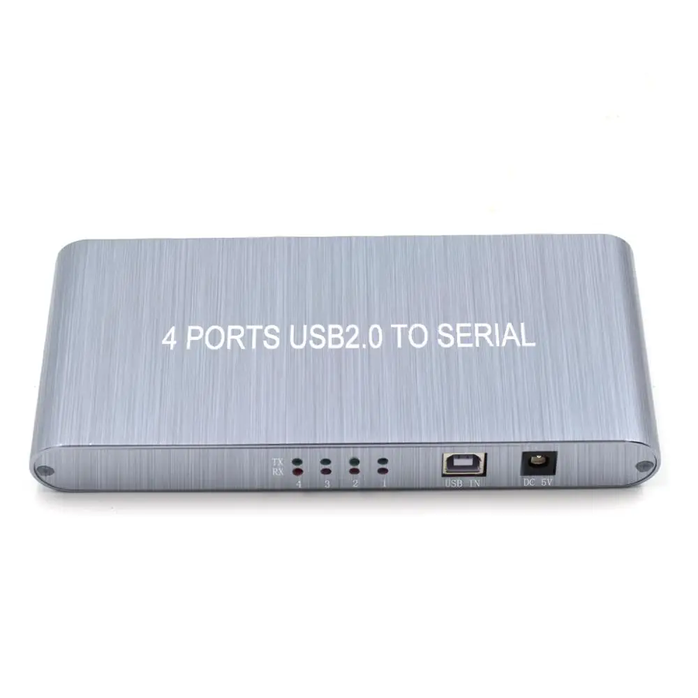 USB 2,0 до 4 RS232 конвертер 4 Порты и разъёмы USB 2,0 в 4 серийный из сплиттер с CD-ROM для монитор TV, PC