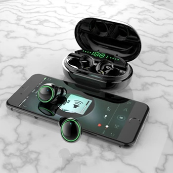 

TWS C5S True Wireless EarBuds Bluetooth 5.0 Earphone Waterproof Stereo Deep Bass Ear Buds CVC8.0 Noise Cancelling Headphones