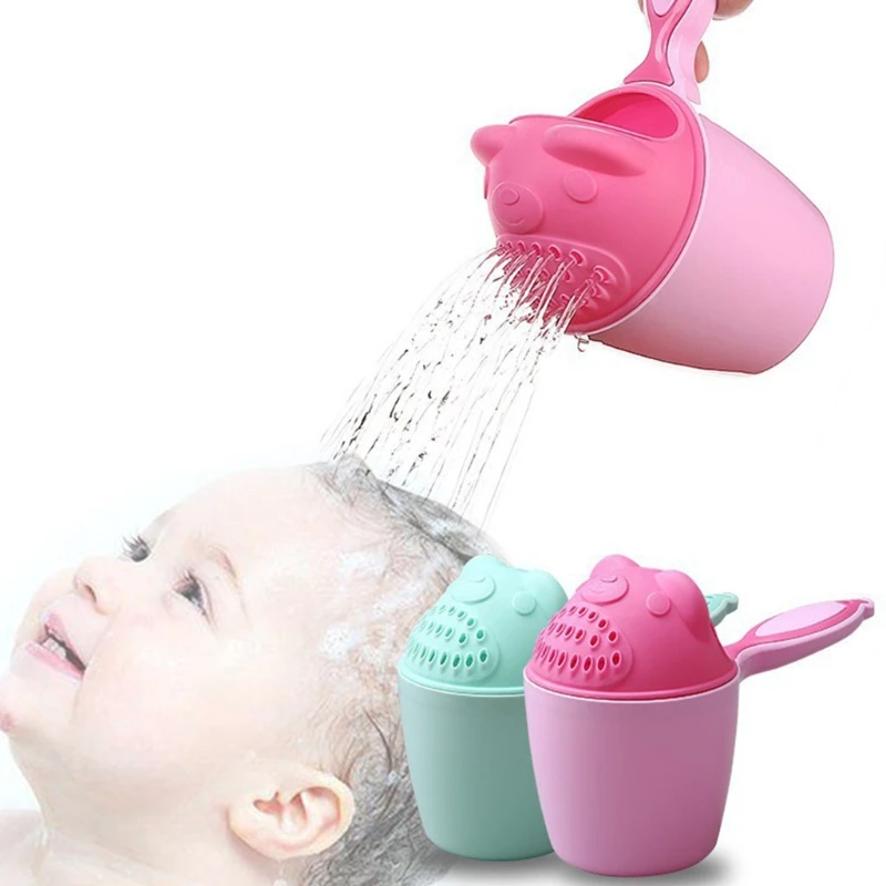 Cartoon Baby Bath Waterfall Rinser Kids Shampoo Rinse Cup Bath Shower