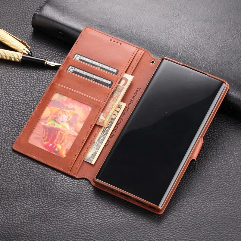 

for Samsung Galaxy Note 10 Plus Note 10 Case Card Slot Photo Frame Soft Bumper Flip Leather Cover for Galaxy Note10 Plus Funda
