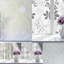 Клейкая пленка 60X200 см, матовая пленка на окна, наклейка на стекло для защиты от УФ-излучения, контроль тепла, для домашнего декора окон, стен, дверей