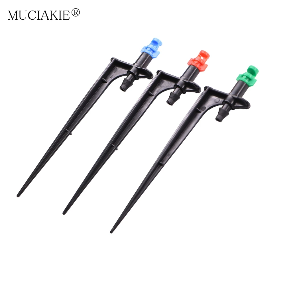 Gardening Watering Drip Stake Emitters Sprayer Vortex Sprinkler Misting Nozzles 15PCS fit 4/7mm Hose garden sprinkler plants irrigation kits drip irrigation