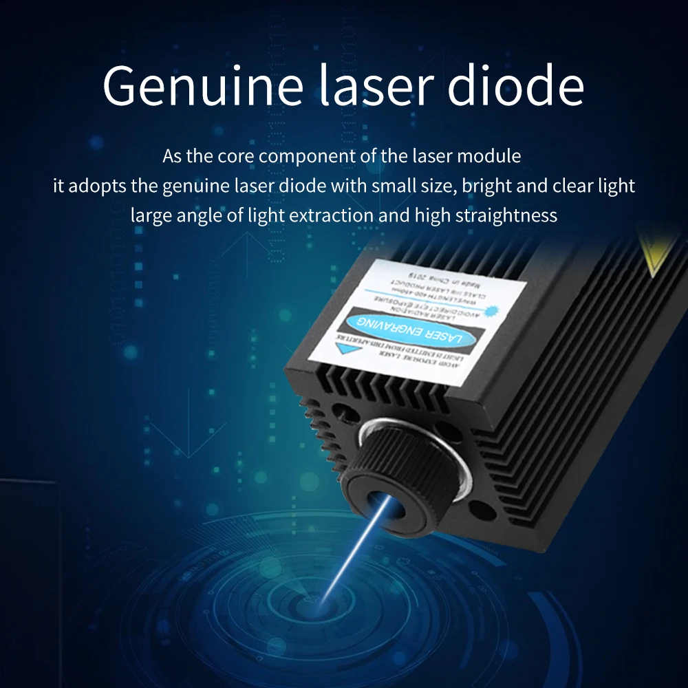 Creality 3D Printing Part Laser Module 12-24V Engraving Laser Head Kits Magnetic Design with Focusing for Ender-3 /5 3D Printers