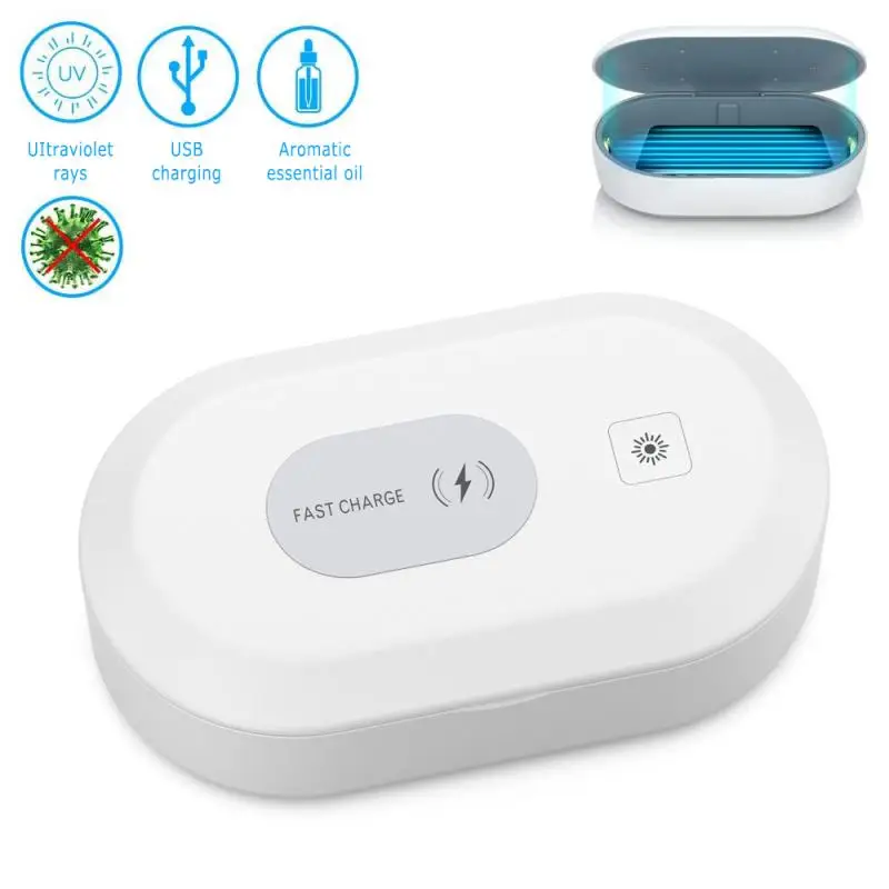 UV Anti Bacteria Sterilizer Cellphone Jewelry UV Ozone Sterilizer QI Wireless Charger Virus Disinfection Box UV Anti Bacteria Sterilizer Cellphone Jewelry UV Ozone Sterilizer QI Wireless Charger Virus Disinfection Box